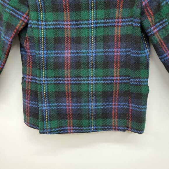 Vintage Sakowitz Elegant Heir Wool Plaid Lined Children's Suit Jacket Blazer - Picture 11 of 15